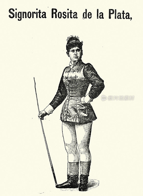 Rosita de la Plata，维多利亚时代马戏团演员，19世纪